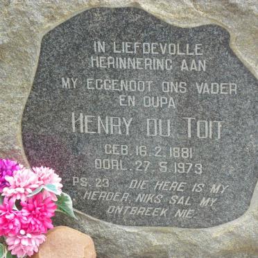 TOIT Henry, du 1881-1973