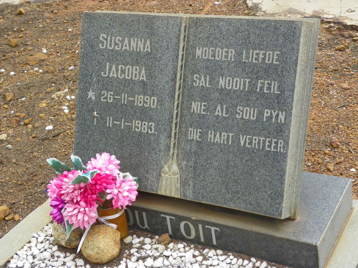 TOIT Susanna Jacoba, du 1890-1983