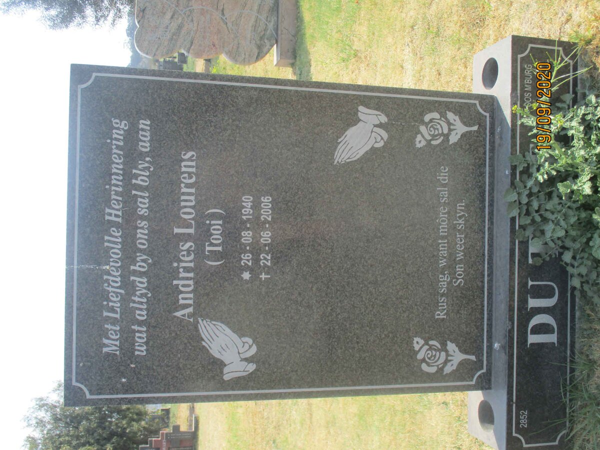 TOIT Andries Lourens, du 1940-2006