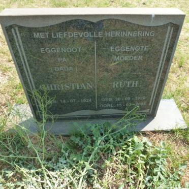 ? Christian 1924- &amp; Ruth 1930-2005