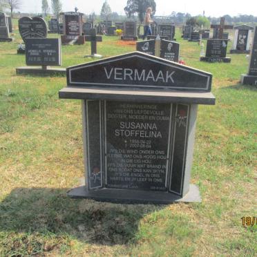VERMAAK Susanna Stoffelina 1958-2007