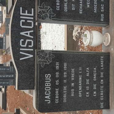 VISAGIE Jacobus 1931–1981 & Chrissie 1918–2012 #1