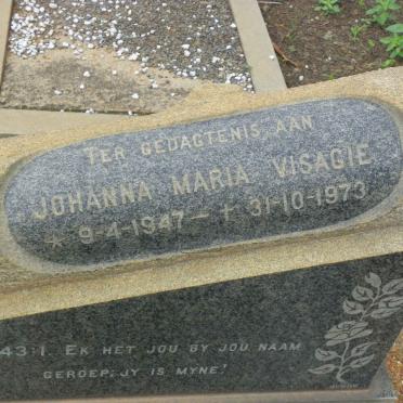 VISAGIE Johanna Maria 1947-1973