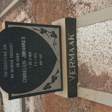 VERMAAK Cornelius Johannes 1912-1971