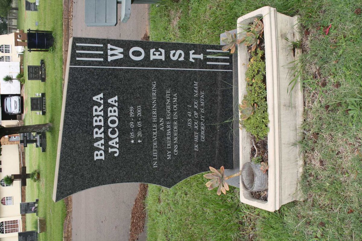 WOEST Barbra Jacoba 1959-2003