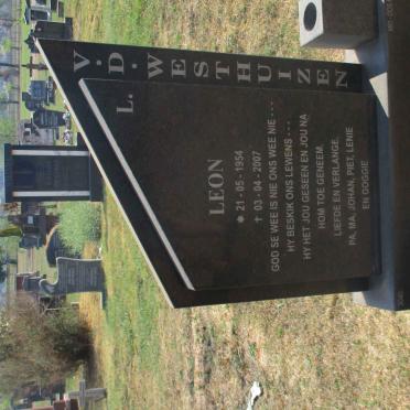 WESTHUIZEN Leon, v.d. 1954-2007
