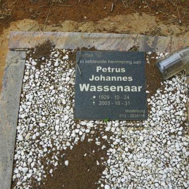 WASSENAAR Petrus Johannes 1929-2003