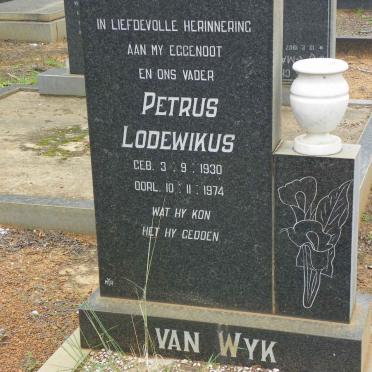 WYK Petrus Lodewikus, van 1930-1974