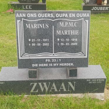 ZWAAN Marinus 1911-2002 &amp; M.P.M.C. 1918-2009