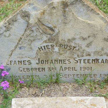 STEENKAMP ?efanes Johannes 1901-1901