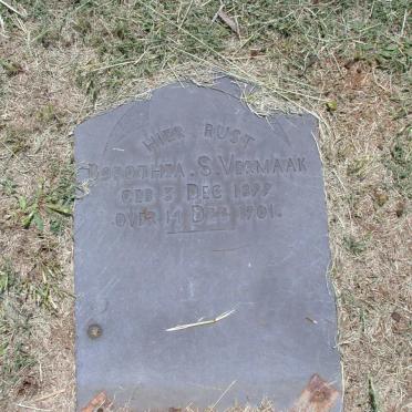 VERMAAK Dorothea S. 1899-1901