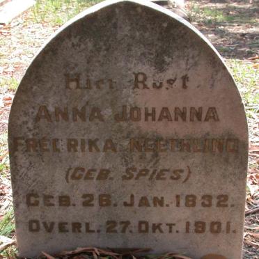NEETHLING Anna Johanna Fredrika nee SPIES 1832-1901