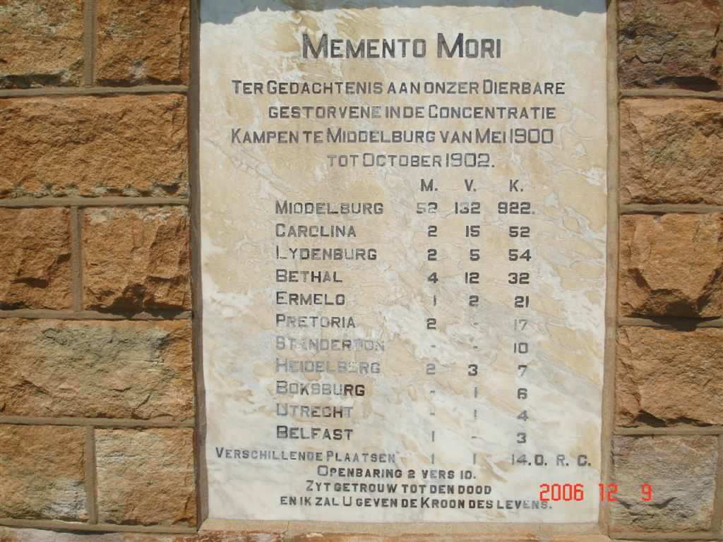 2. Konsentrasiekamp gedenksteen
