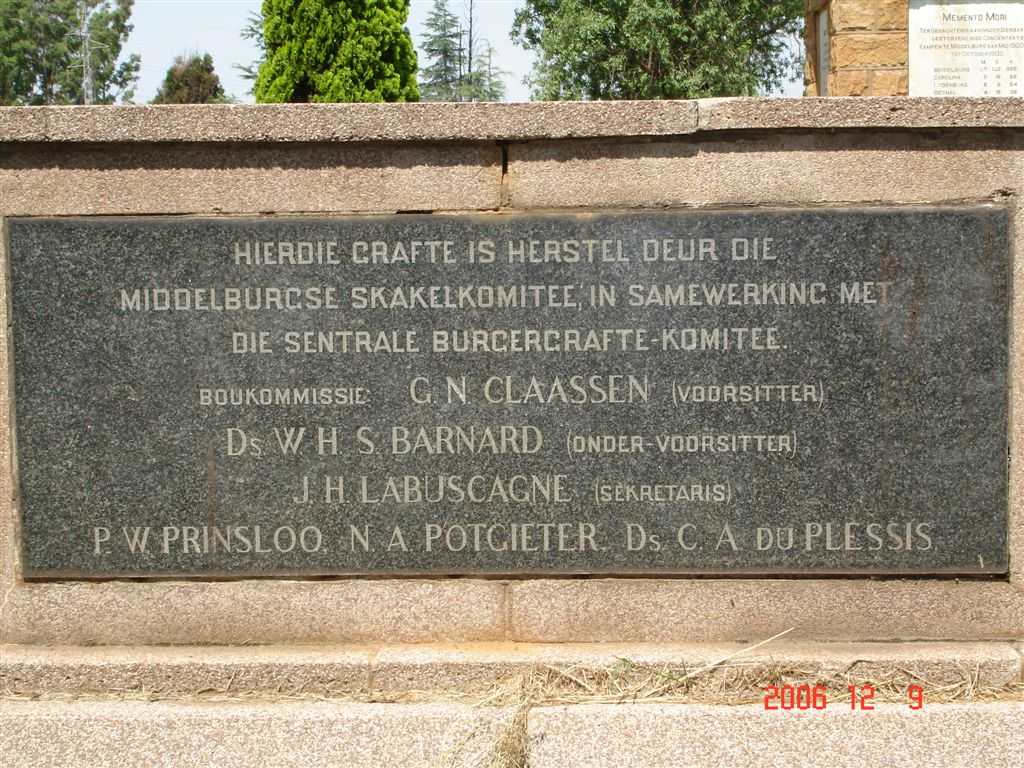 1. Konsentrasiekamp gedenksteen