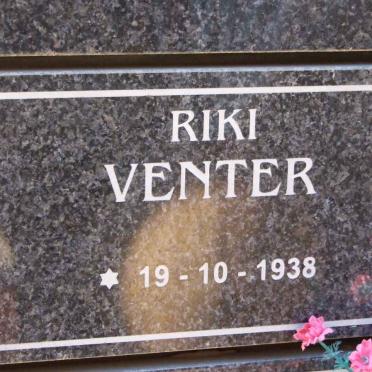 VENTER Riki 1938-