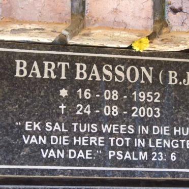 BASSON B.J. 1952-2003