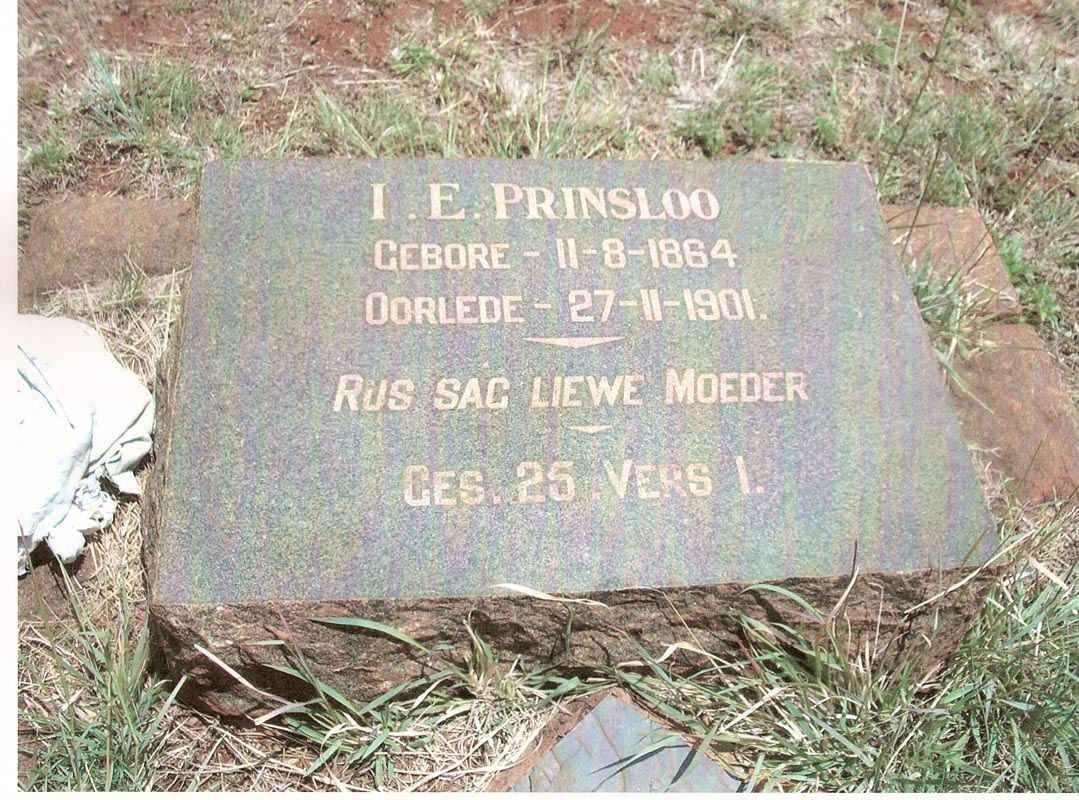 PRINSLOO I.E. 1864-1901