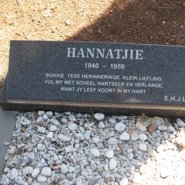 ? Hannatjie 1940-1959