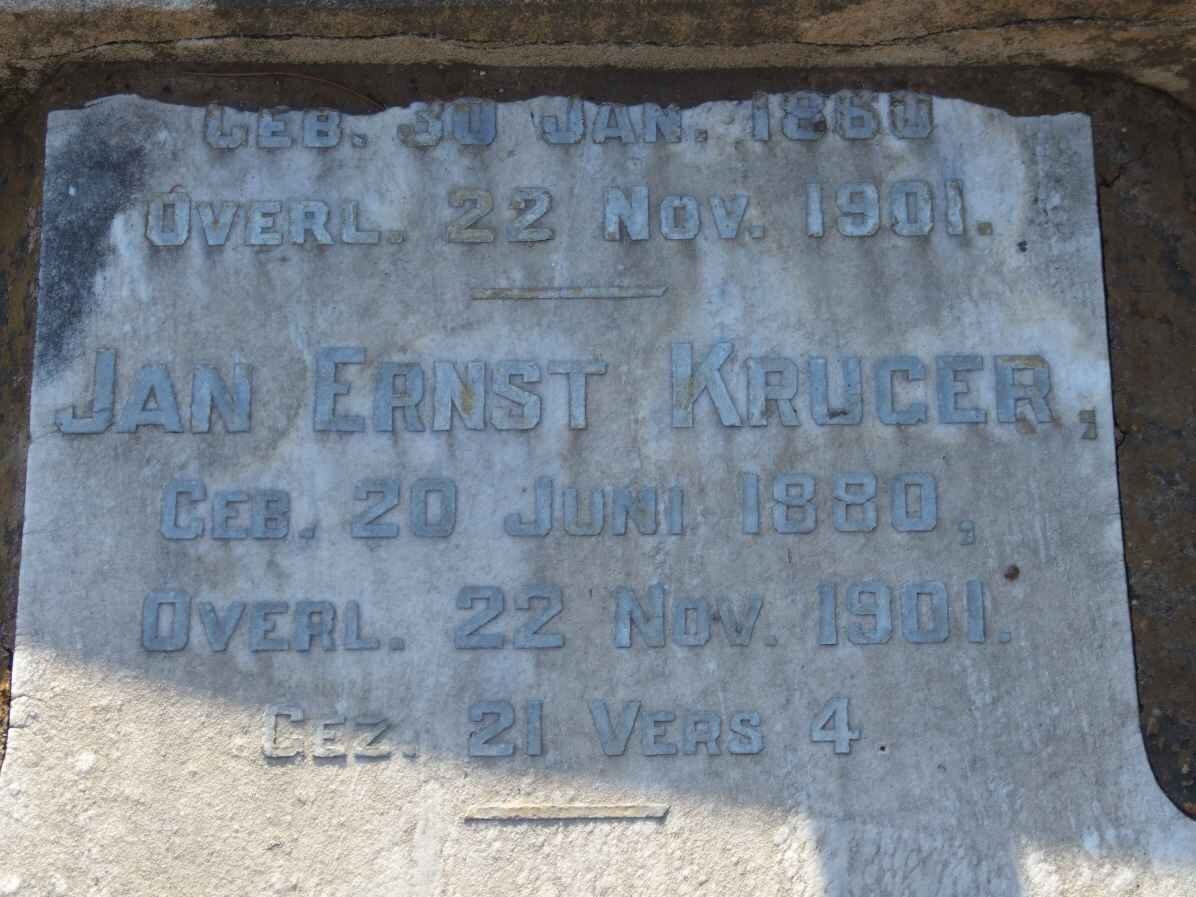KRUGER ? 1860-1901 :: KRUGER Jan Ernst 1880-1901 #2