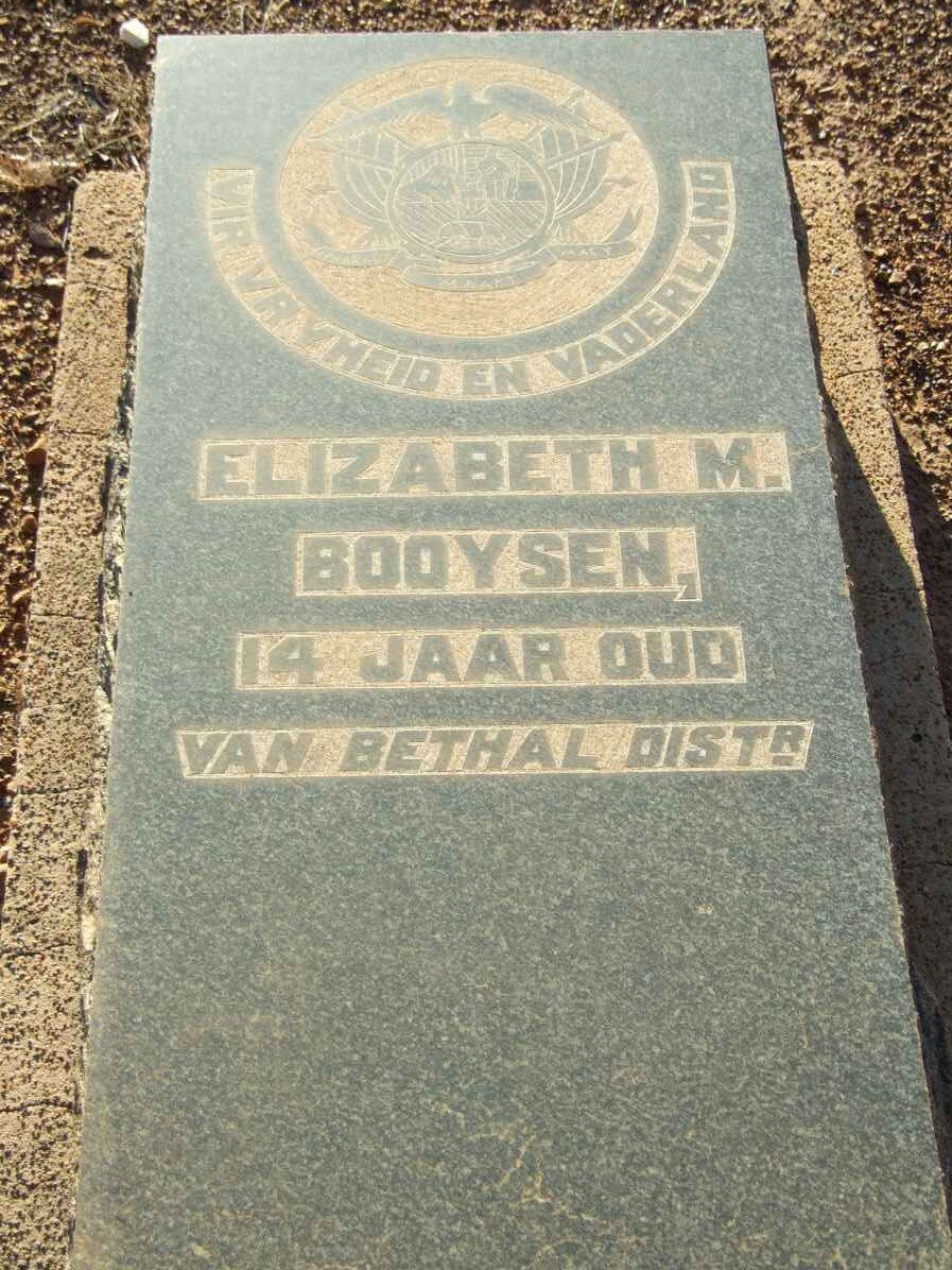 BOOYSEN Elizabeth M. 