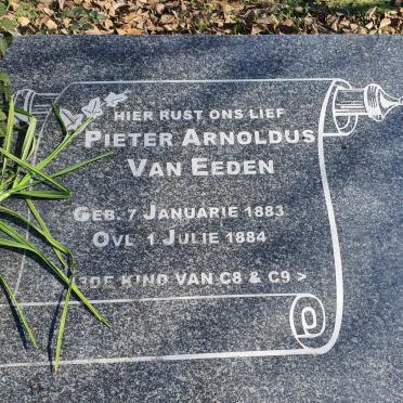 EEDEN Pieter Arnoldus, van 1883-1884