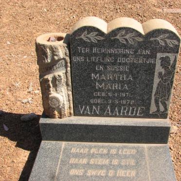 AARDE Martha Maria, van 1971-1972