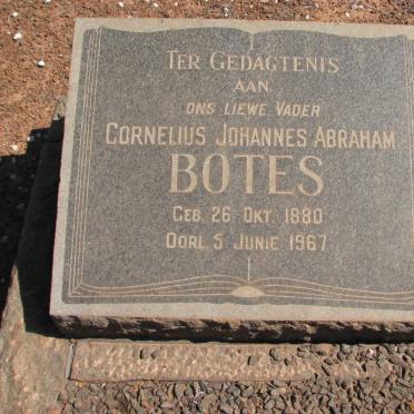 BOTES Cornelius Johannes Abraham 1880-1967