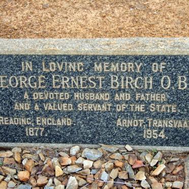 BIRCH George Ernest 1877-1954