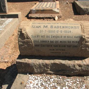 BADENHORST Izak M. 1868-1954