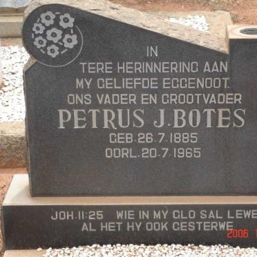 BOTES Petrus J. 1885-1965