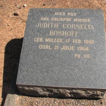 BOSHOFF Judith Cornelia nee MULLER 1900-1964