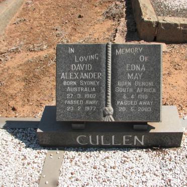 CULLEN David Alexander 1902-1977 &amp; Edna May 1910-2003