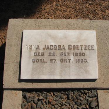 COETZEE Anna Jacoba 1930-1930