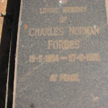 FORBES Charles Norman 1904-1955