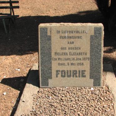 FOURIE Helena Elizabeth nee WILLIAMS 1879-1958