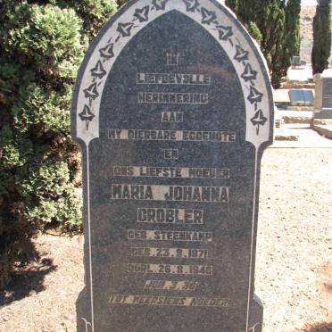 GROBLER Maria Johanna nee STEENKAMP 1871-1946