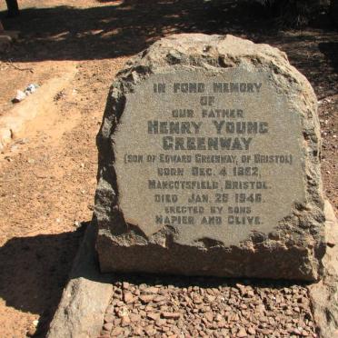 GREENWAY Henry Young 1862-1946