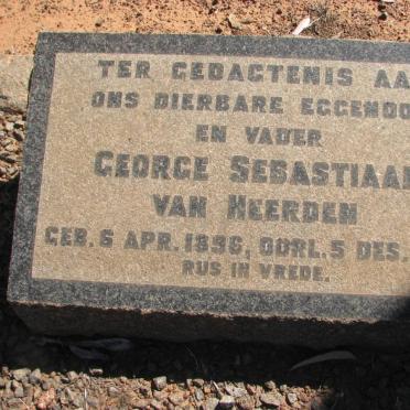 HEERDEN George Sebastiaan, van 1896-1953