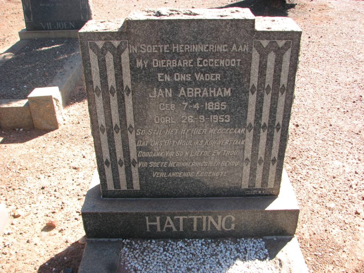 HATTING Jan Abraham 1885-1953