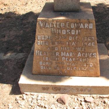 HUDSON Walter Edward 1863-1946 &amp; Heather Mary Agnes PEARSON 1870-1946