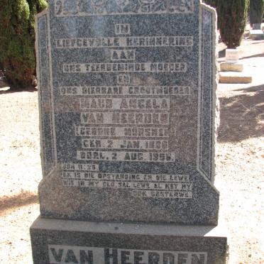 HEERDEN Maud Angela, van nee MÖRSNER 1886-1956