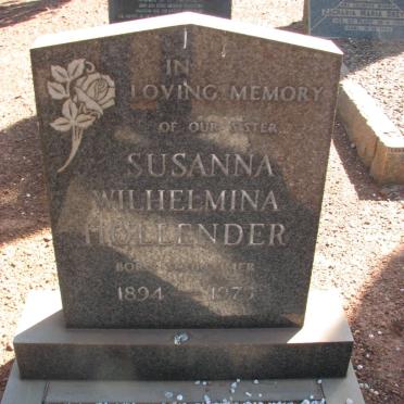 HOLLENDER Susanna Wilhelmina 1894-1975