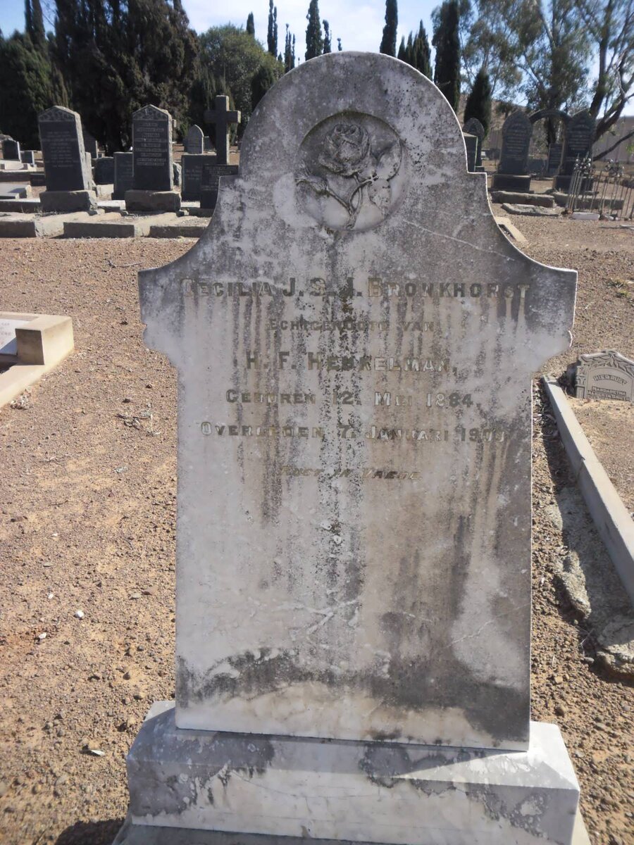 HEUKELMAN Cecilia J.S.J. nee BRONKHORST 1884-1909 #1