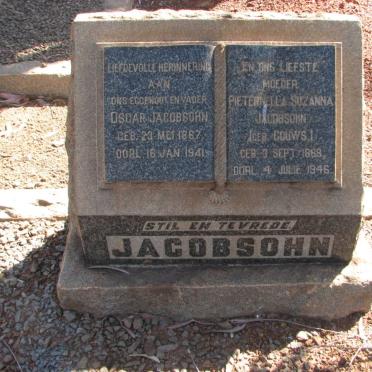 JACOBSOHN Oscar 1867-1941 &amp; Pieternella Suzanna GOUWS 1868-1946