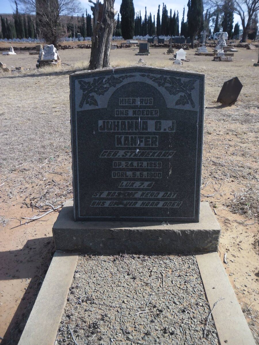 KANFER Johanna C.J. nee STENEKAMP 1859-1900