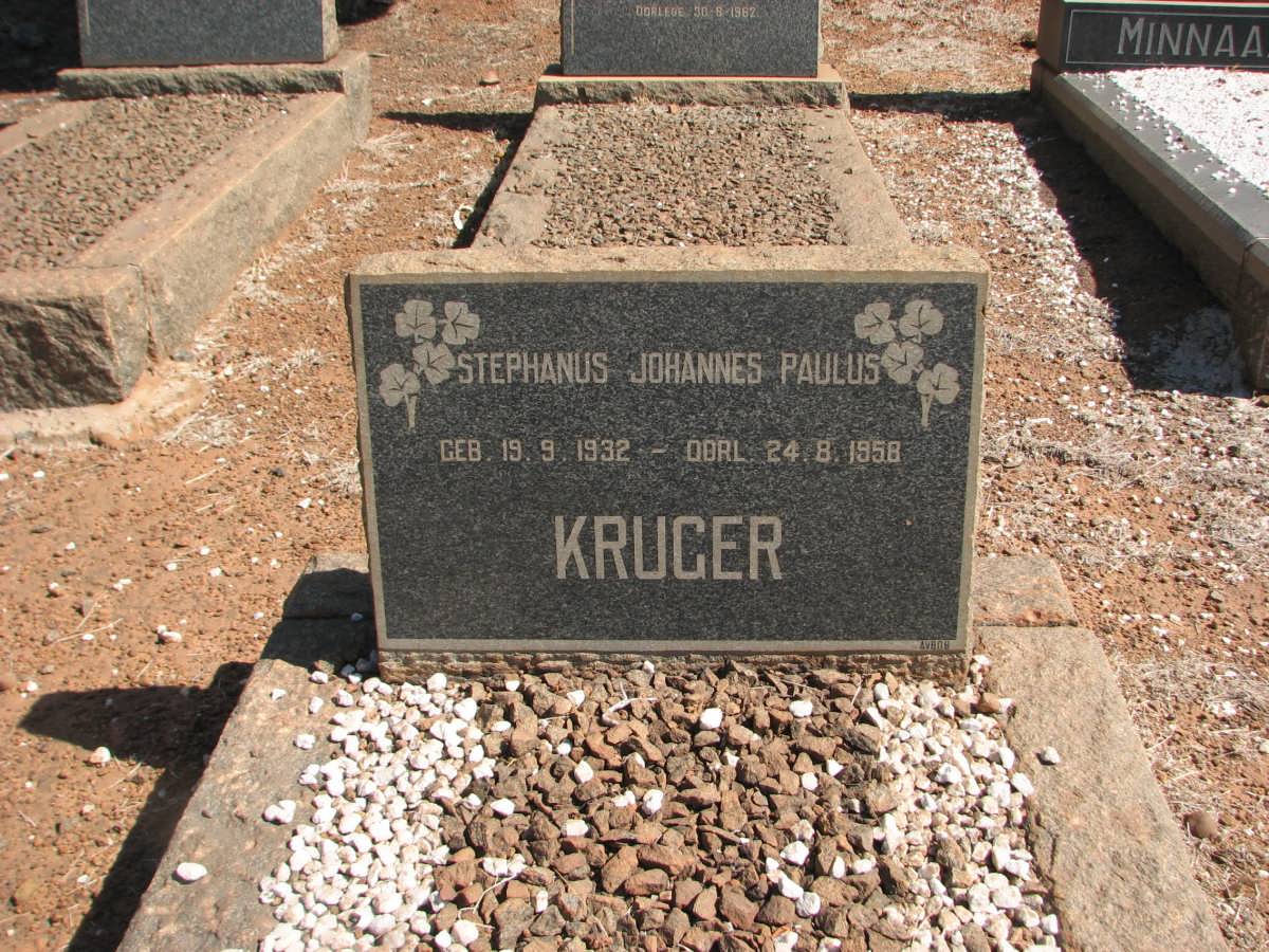 KRUGER Stephanus Johannes Paulus 1932-1958