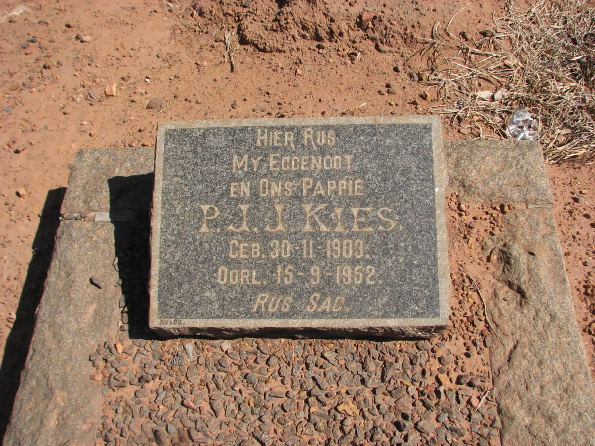 KIES P.J.J. 1903-1952