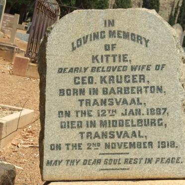KRUGER Kittie 1887-1918