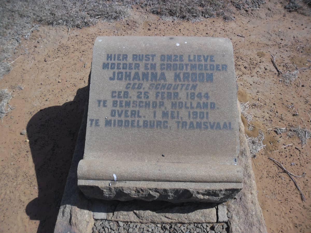 KROON Johanna nee SCHOUTEN 1844-1901