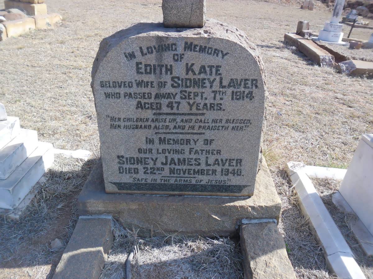 LAVER Sidney James -1940 &amp; Edith Kate -1914